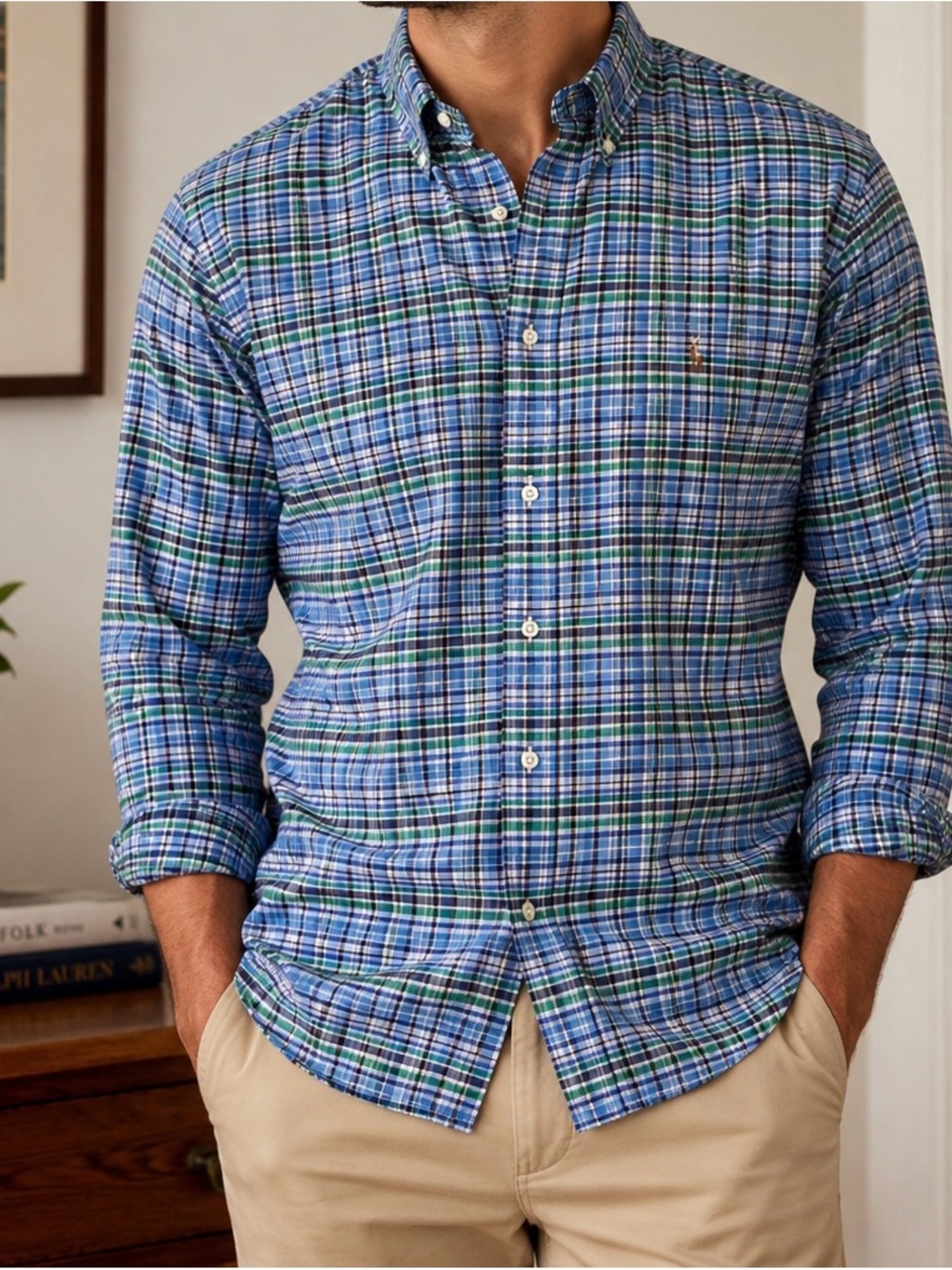 Polo Ralph Lauren Men’s Plaid Button-Down Shirt Size Small - Picture 3 of 9